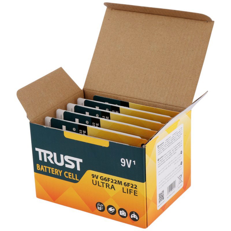 باتری کتابی Trust Ultra Life 9V