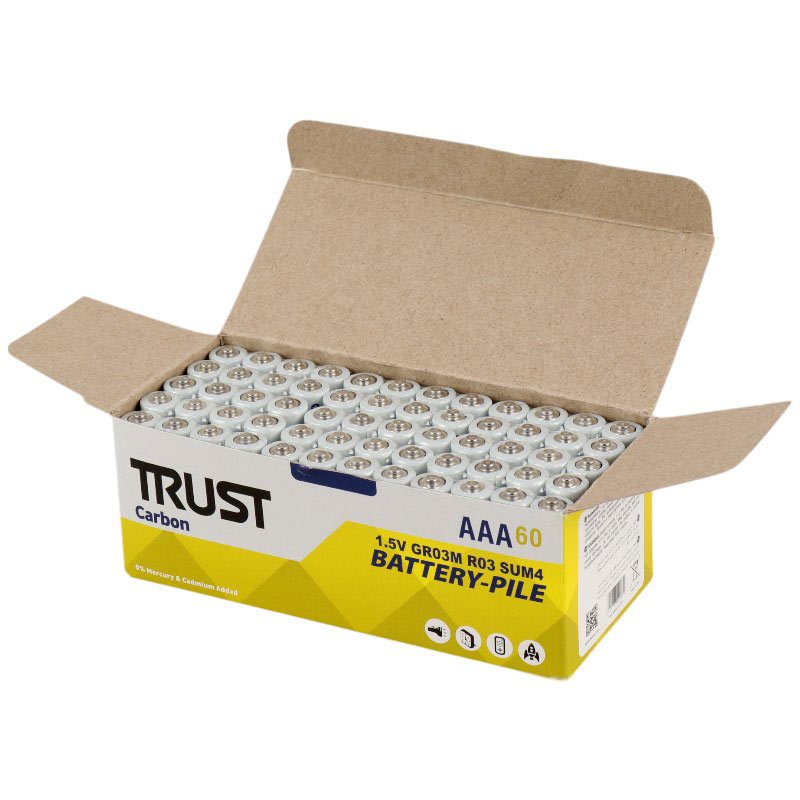 باتری چهارتایی نیم قلمی Trust Super Life 1.5V AAA شرینک