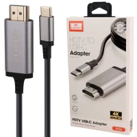 کابل تبدیل Type-C به HDMI ارلدام ET-W34 طول 2 متر