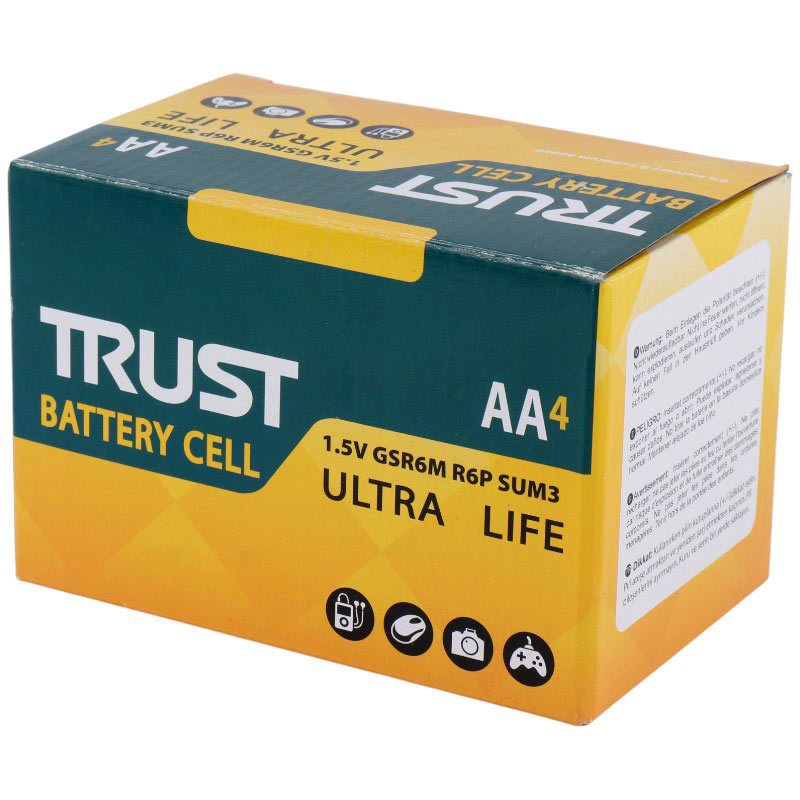 باتری چهارتایی قلمی Trust Ultra Life 1.5V AA