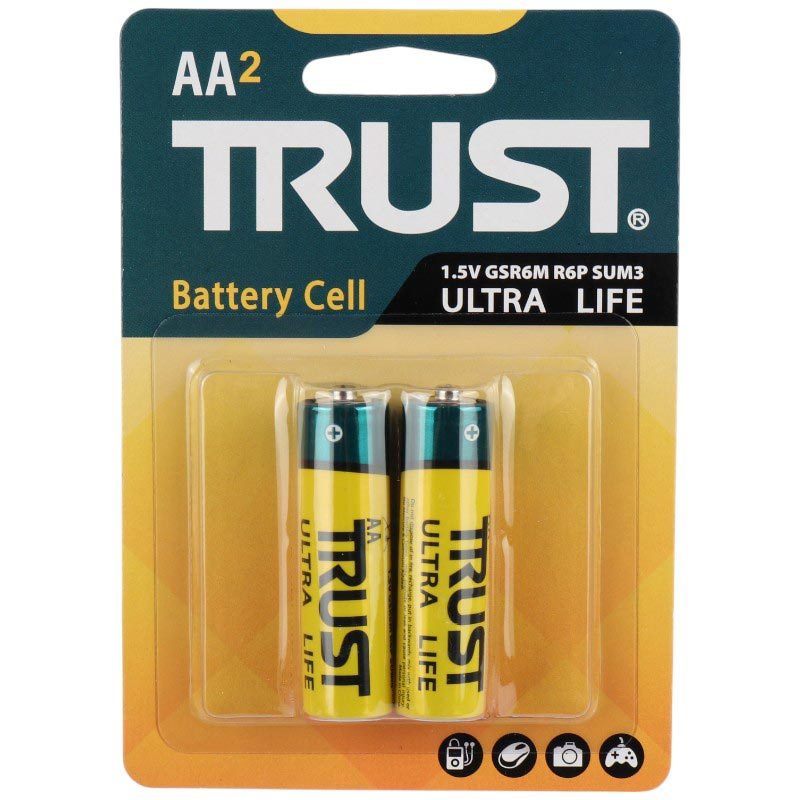 باتری دوتایی قلمی Trust Ultra Life 1.5V AA