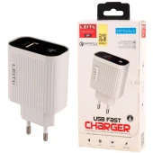 شارژر دیواری 18 وات لیتو LH-6 QC3.0 PD 3.5A + کابل میکرو یو اس بی