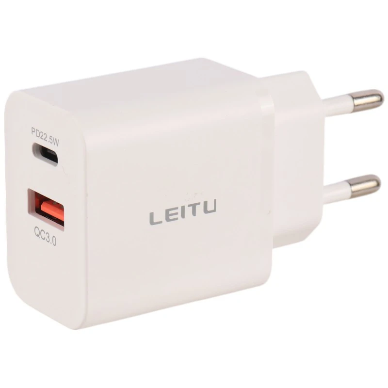 شارژر دیواری 22.5 وات لیتو LH-32 QC3.0 PD 3A + کابل آیفونی