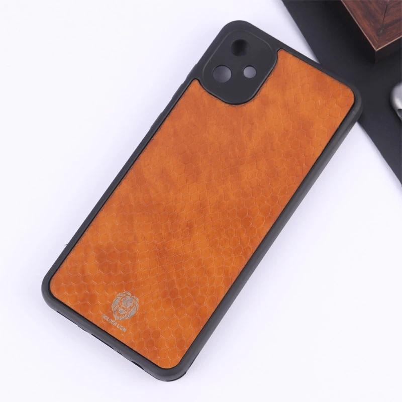 قاب چرمی پوست ماری Golden Lion سامسونگ Galaxy A05 محافظ لنزدار