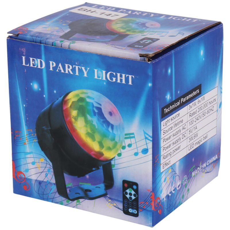 چراغ رقص نور BH-147 + ریموت کنترل