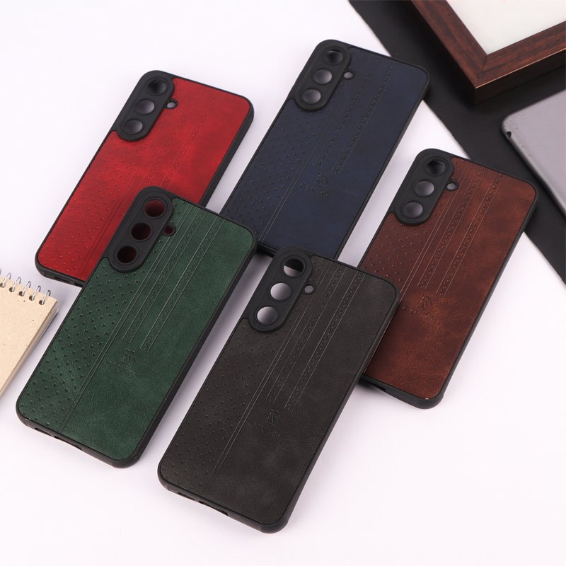 قاب چرمی Canary سامسونگ Galaxy S24 FE محافظ لنزدار