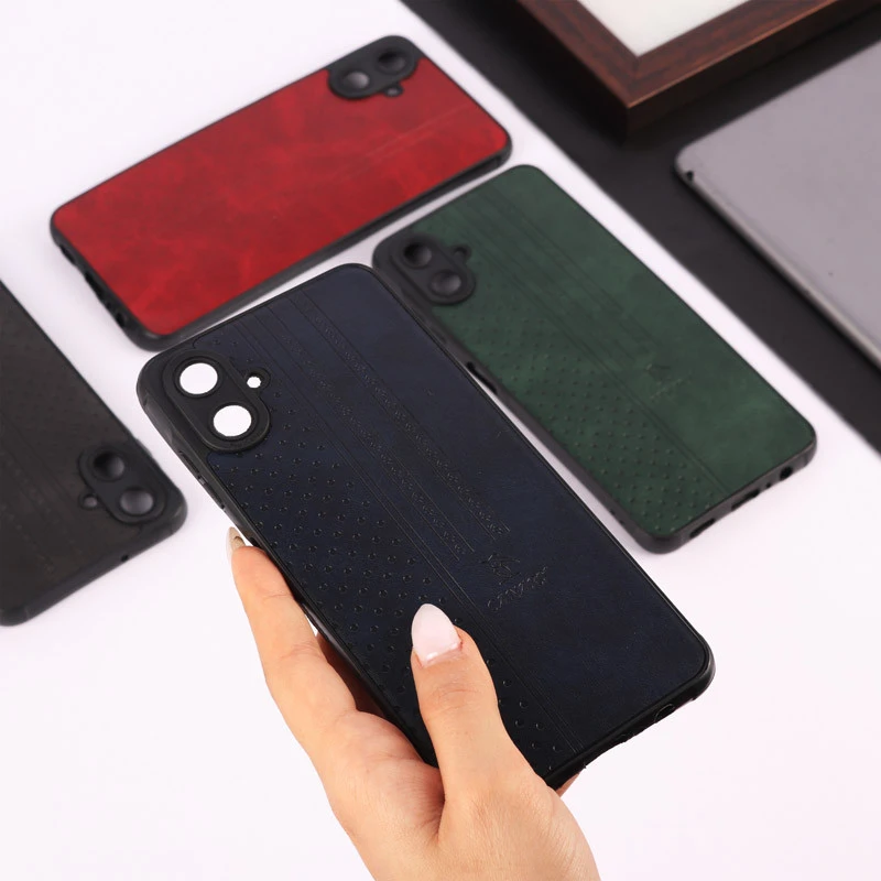 قاب چرمی Canary سامسونگ Galaxy A06 محافظ لنزدار