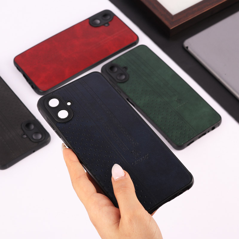 قاب چرمی Canary سامسونگ Galaxy A06 محافظ لنزدار