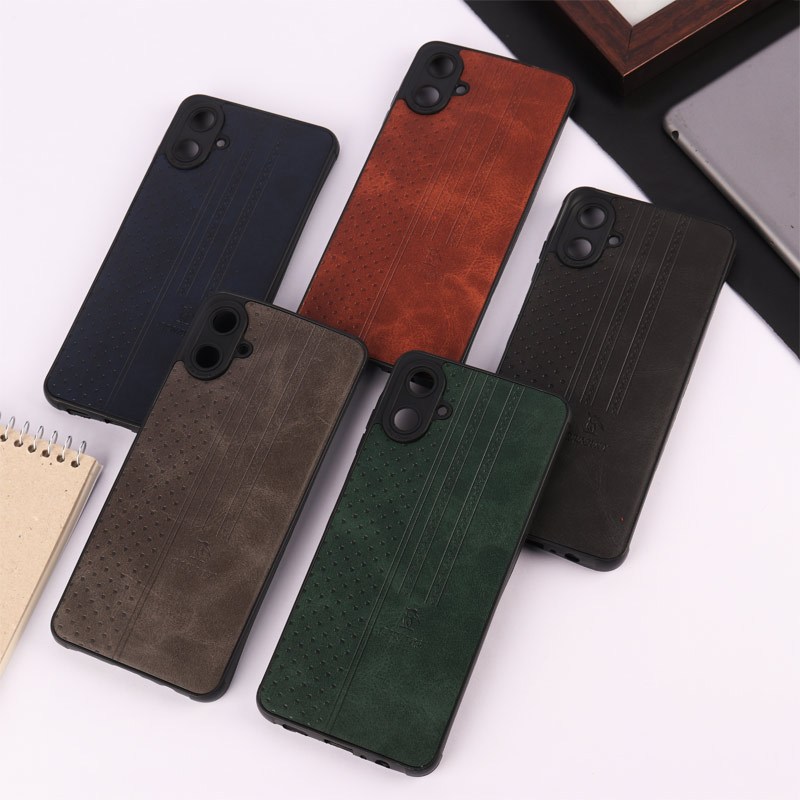قاب چرمی Canary سامسونگ Galaxy A06 محافظ لنزدار