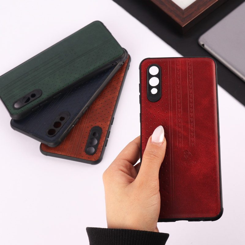 قاب چرمی Canary سامسونگ Galaxy A02 / M02 محافظ لنزدار