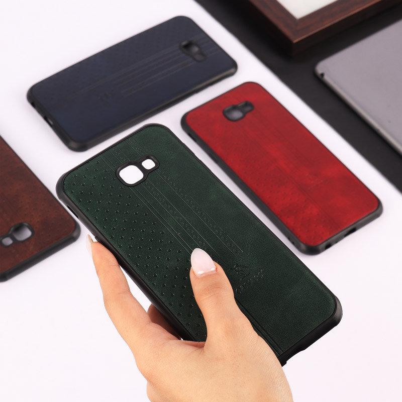 قاب چرمی Canary سامسونگ Galaxy J4 Plus محافظ لنزدار