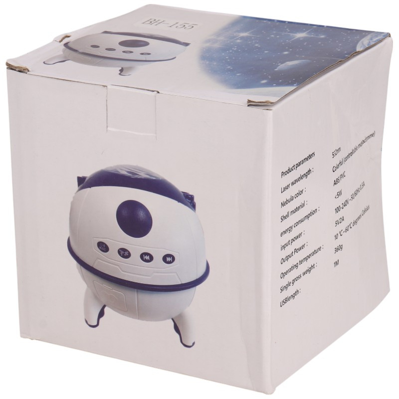 چراغ رقص نور گردان اسپیکر دار بلوتوثی BH-155 + ریموت کنترل