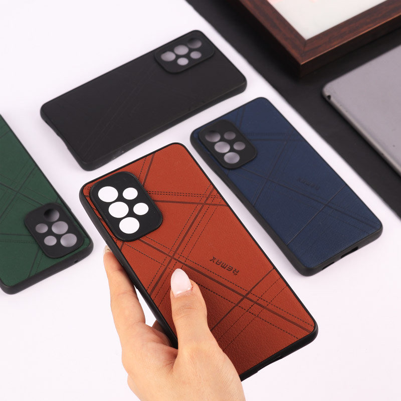 قاب چرمی Remax سامسونگ Galaxy A53 5G محافظ لنزدار