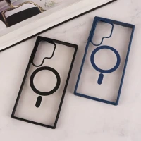 قاب مگ سیف Spigen سامسونگ Galaxy S24 Ultra شفاف دور رنگی