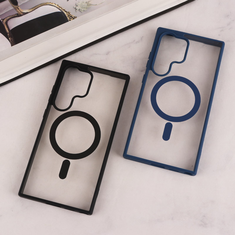 قاب مگ سیف Spigen سامسونگ Galaxy S24 Ultra شفاف دور رنگی