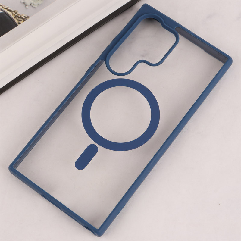قاب مگ سیف Spigen سامسونگ Galaxy S24 Ultra شفاف دور رنگی
