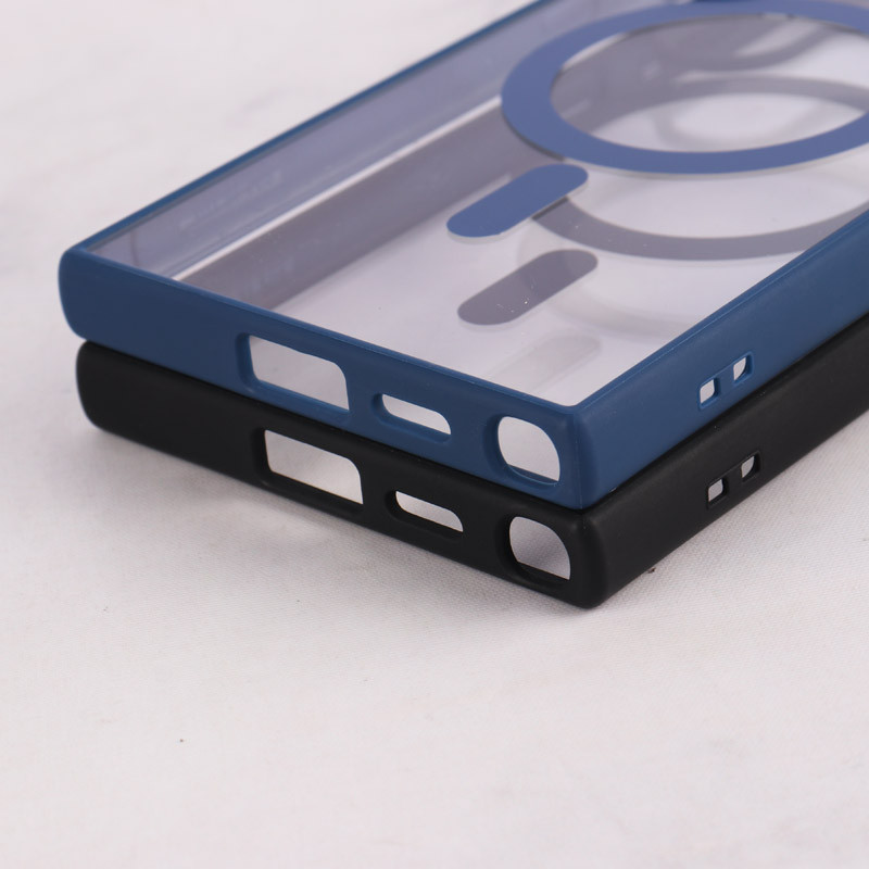 قاب مگ سیف Spigen سامسونگ Galaxy S24 Ultra شفاف دور رنگی