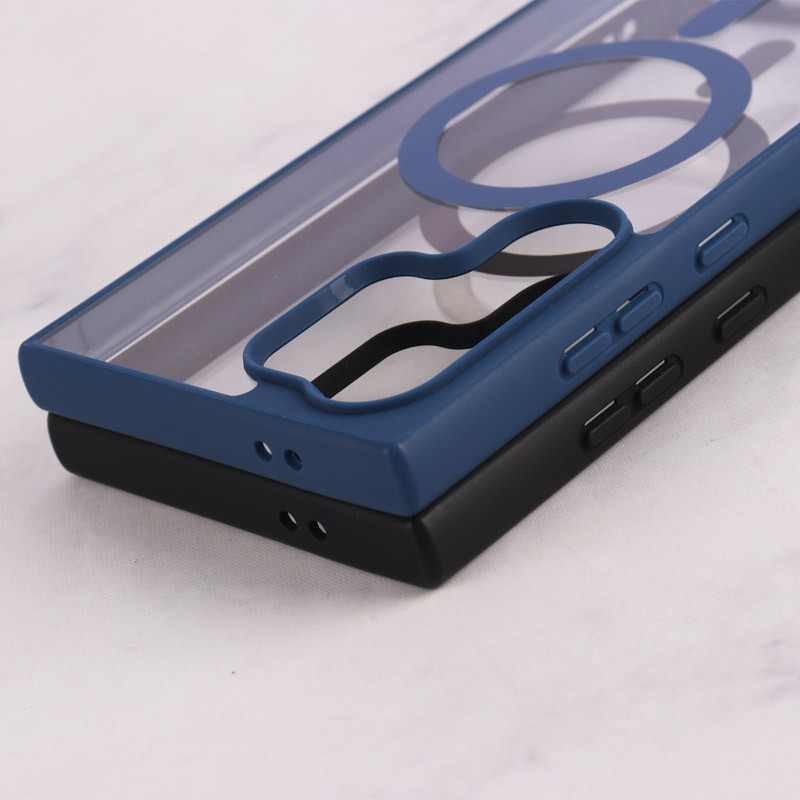 قاب مگ سیف Spigen سامسونگ Galaxy S24 Ultra شفاف دور رنگی