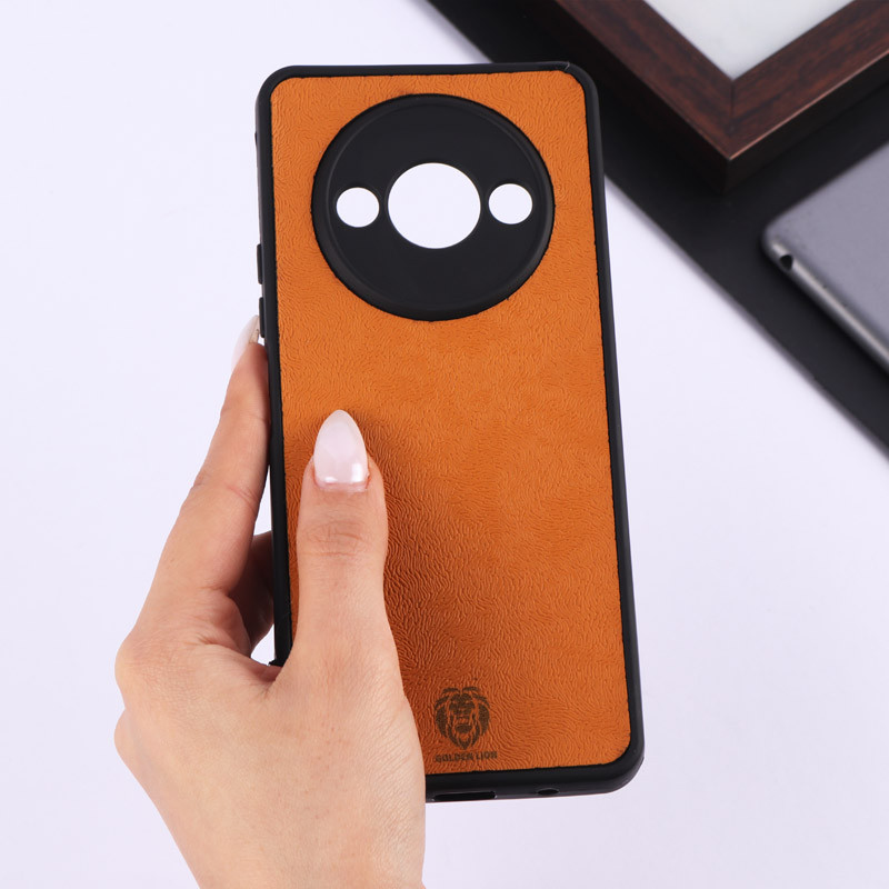 قاب چرمی Golden Lion شیائومی Redmi A3 / A3X محافظ لنزدار