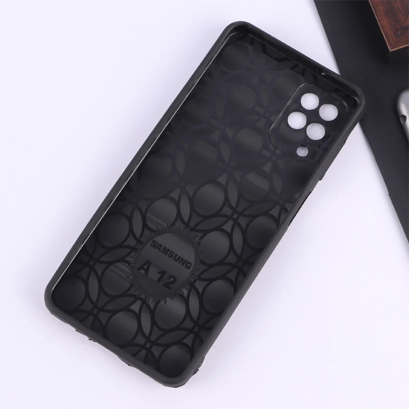 قاب چرمی Golden Lion سامسونگ Galaxy A12 / M12 محافظ لنزدار