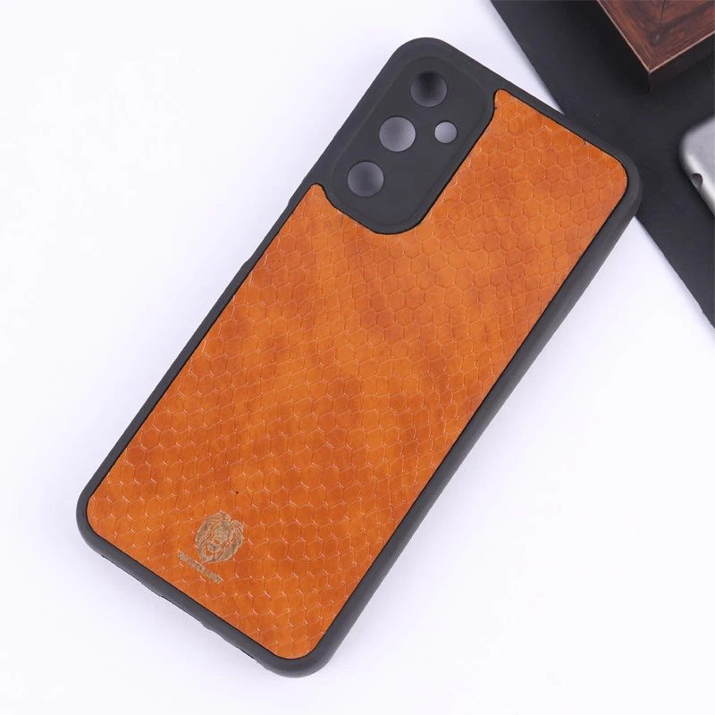 قاب چرمی پوست ماری Golden Lion سامسونگ Galaxy A05s محافظ لنزدار
