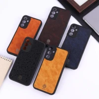 قاب چرمی پوست ماری Golden Lion سامسونگ Galaxy A15 محافظ لنزدار