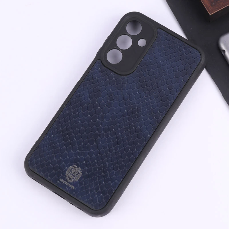 قاب چرمی پوست ماری Golden Lion سامسونگ Galaxy A15 محافظ لنزدار