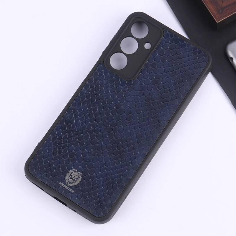 قاب چرمی پوست ماری Golden Lion سامسونگ Galaxy A16 4G / A16 5G محافظ لنزدار