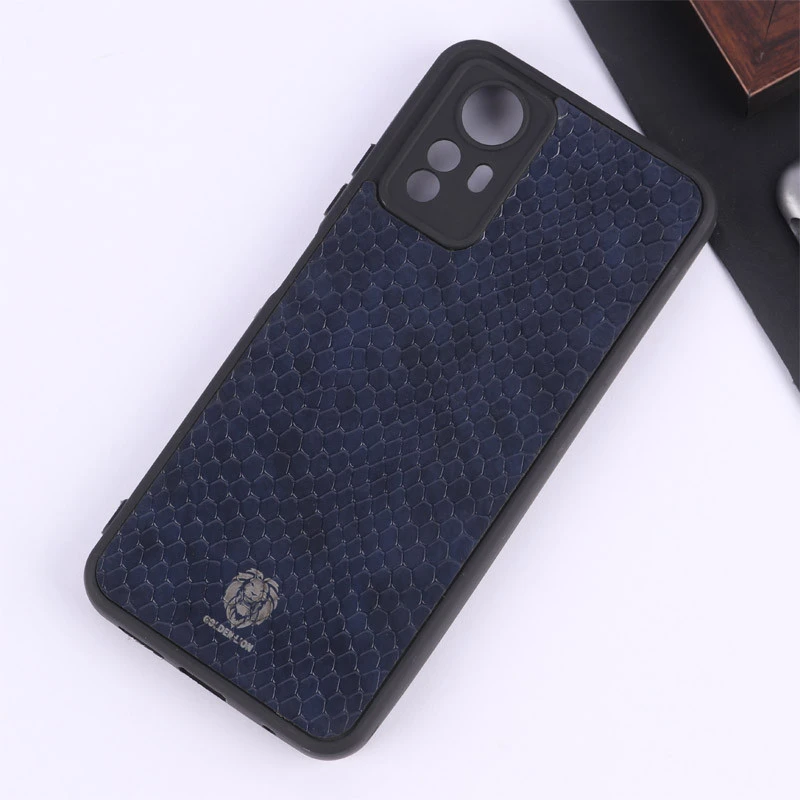 قاب چرمی پوست ماری Golden Lion شیائومی Redmi Note 12S محافظ لنزدار
