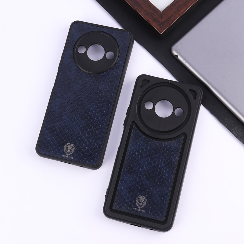 قاب چرمی پوست ماری Golden Lion شیائومی Redmi A3 / A3X محافظ لنزدار