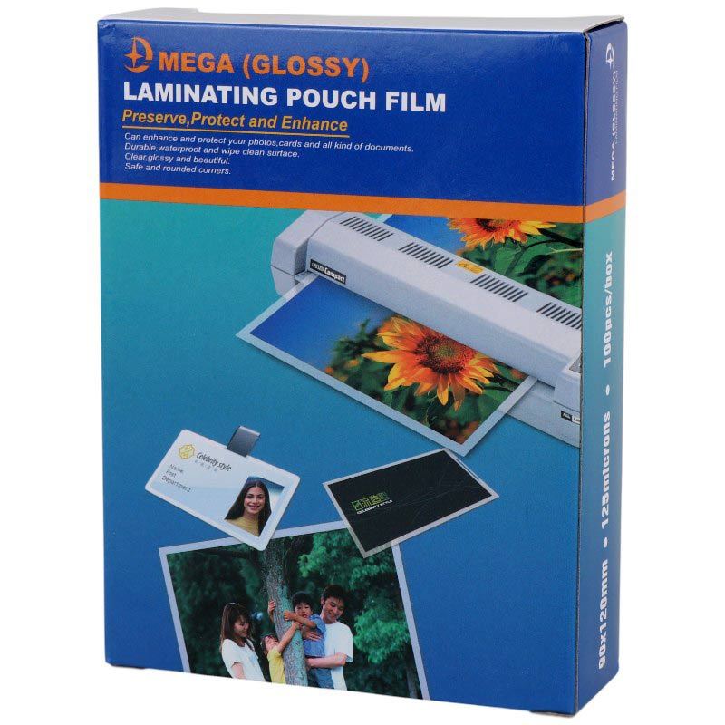طلق پرس شفاف 125 میکرون Mega 90*120mm بسته 100 عددی