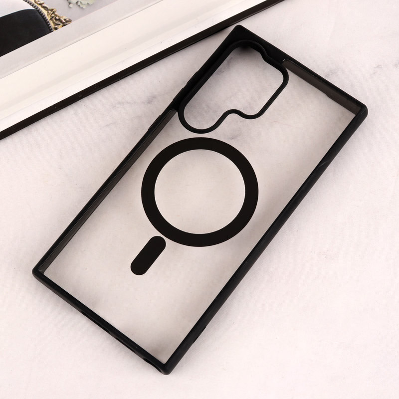 قاب مگ سیف Spigen سامسونگ Galaxy S24 Ultra شفاف دور رنگی