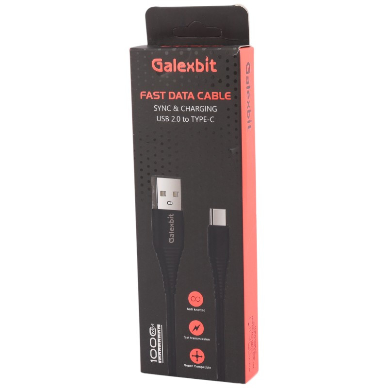 کابل تایپ سی فست شارژ Galexbit 1m