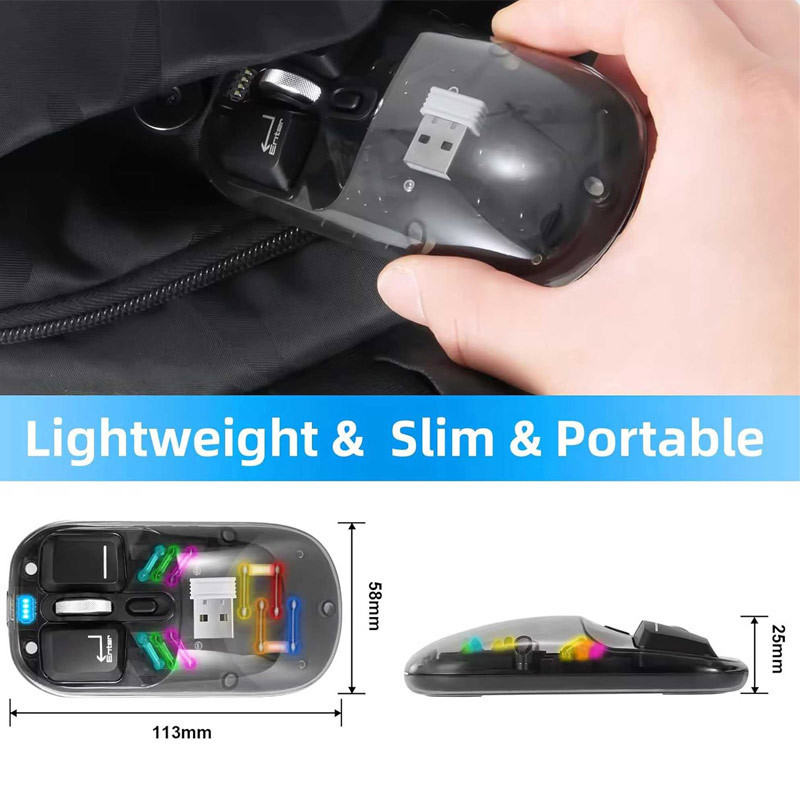 موس بی سیم فشن XWD118 M08 RGB