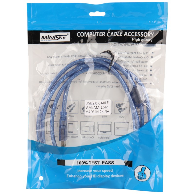 کابل لینک Minisky USB to USB 1.5m