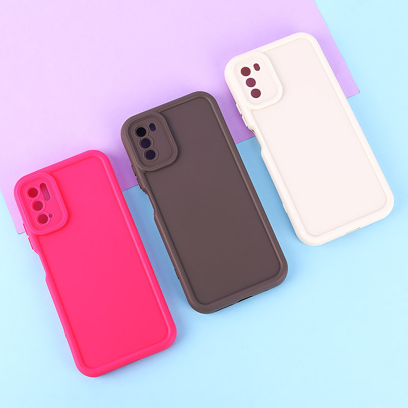 قاب سولید رنگی شیائومی Poco M3 محافظ لنزدار