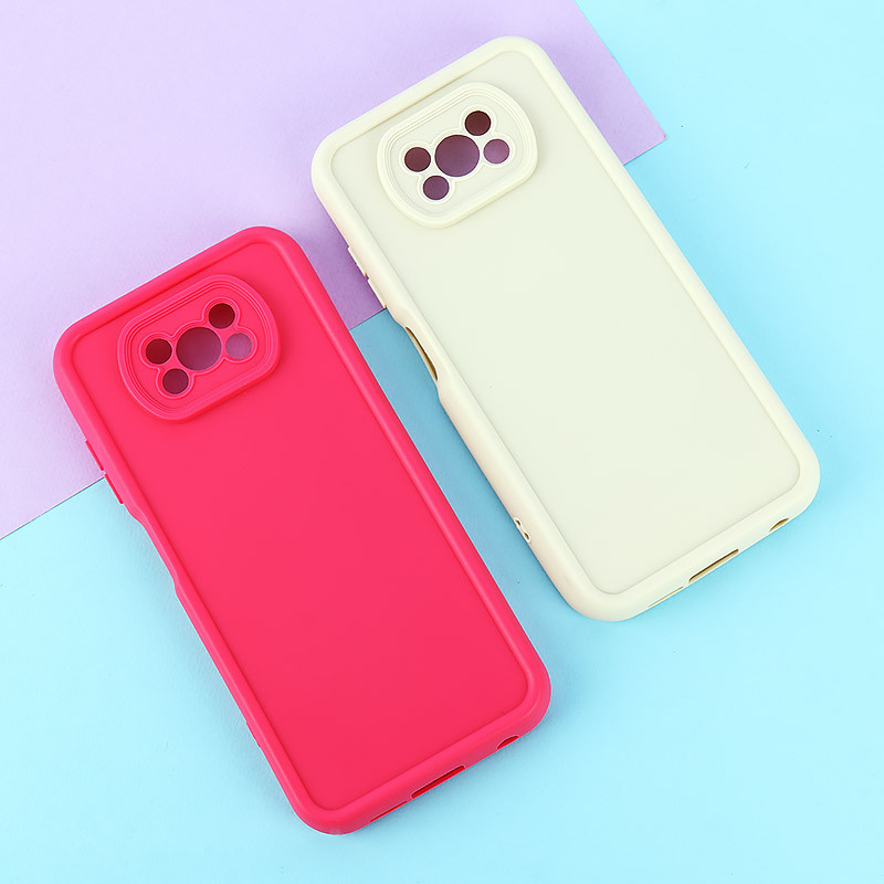 قاب سولید رنگی شیائومی Poco X3 / X3 NFC / X3 pro محافظ لنزدار