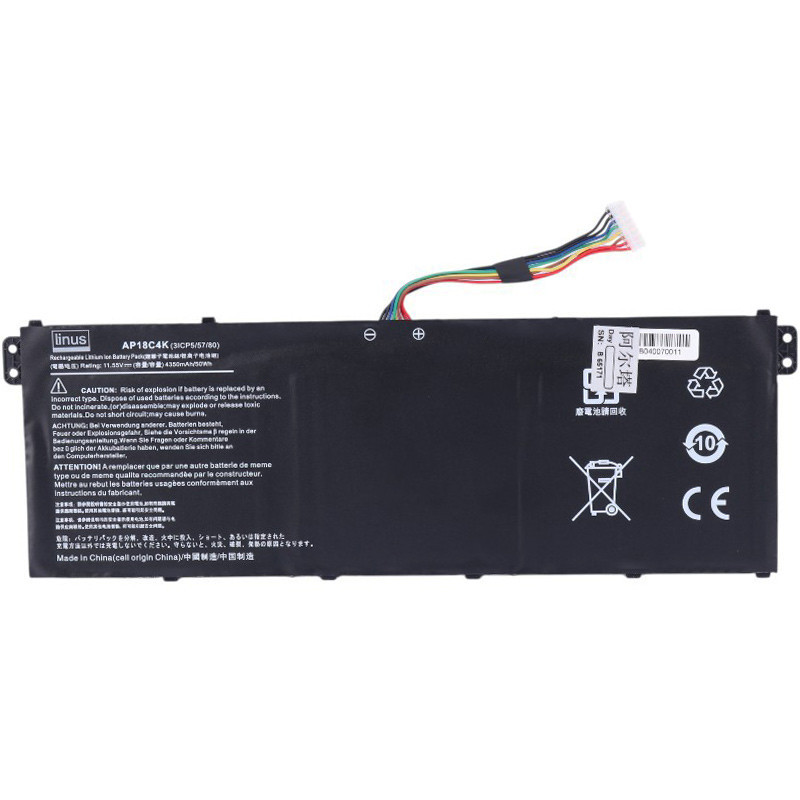 باتری لپ تاپ ایسر Linus Acer AP18C4K 3Cell