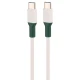 کابل تبدیل فست شارژ Green Lion GNCPCTYC1MWH Type-C To Type-C 3A PD 60W 1m