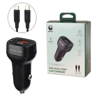 شارژر فندکی فست شارژ Green Lion GL-C10 3A QC3.0 PD 20W + کابل تایپ سی