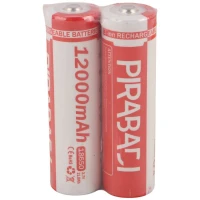 باتری لیتیومی شارژی Pirabadi 18650 12000mAh بسته 2 عددی