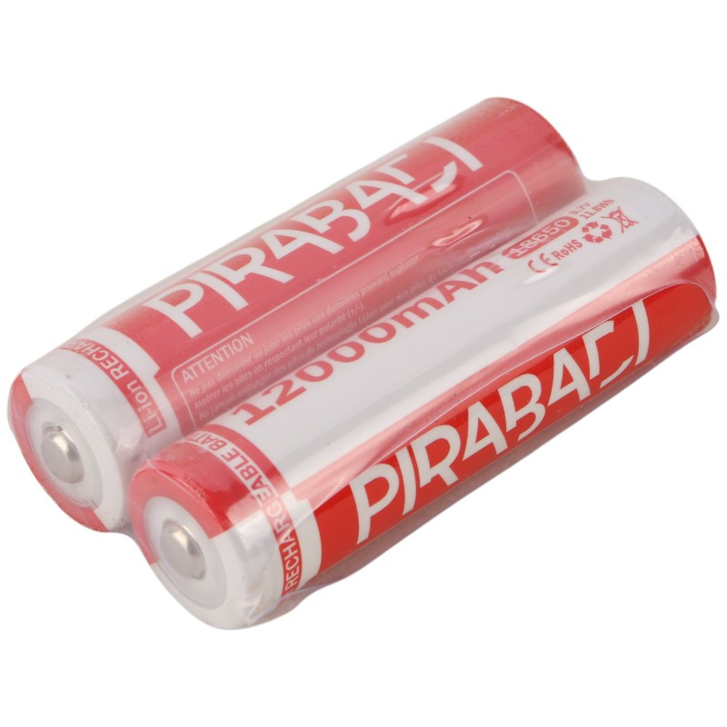 باتری لیتیومی شارژی Pirabadi 18650 12000mAh بسته 2 عددی