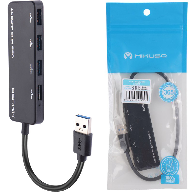 هاب 4 پورت USB 3.0 میکوسو HUB-010 طول 20 سانتی متر