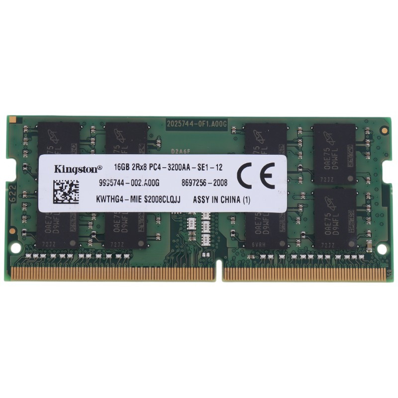 رم لپ تاپ Kingston DDR4 16GB 3200MHz CL12
