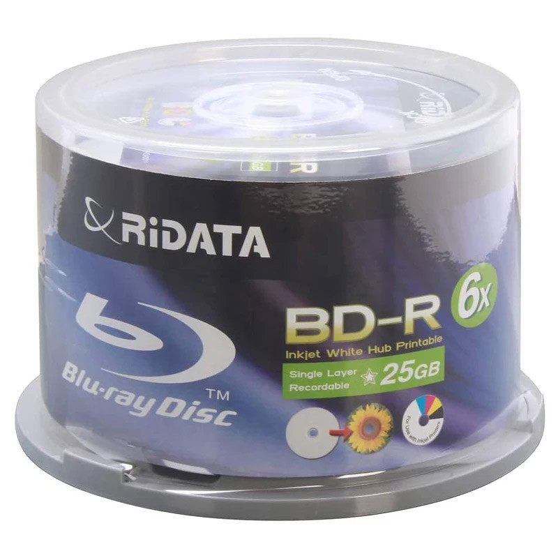DVD Bluray خام ری دیتا RiData A1 بسته 50 عددی