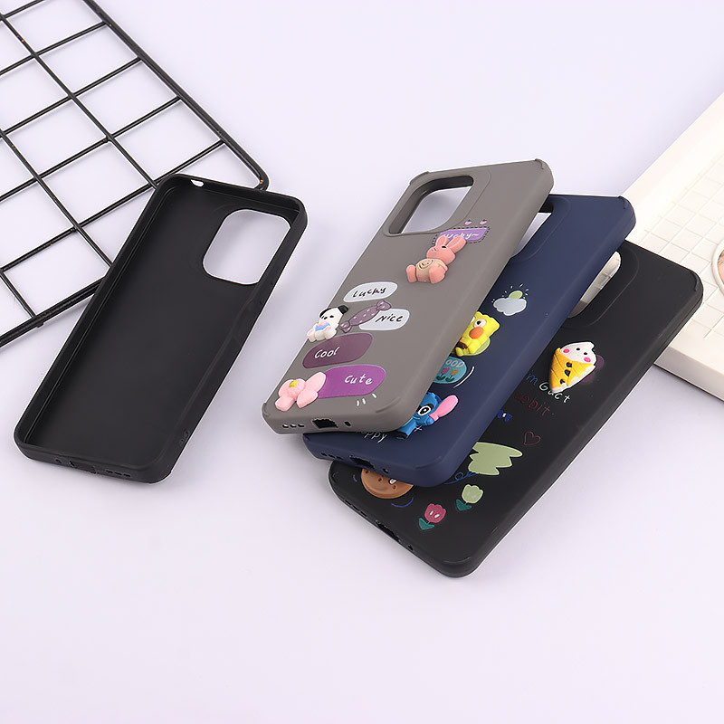 قاب ژله ای شیائومی Redmi 13C / Poco C65 عروسک برجسته رنگی
