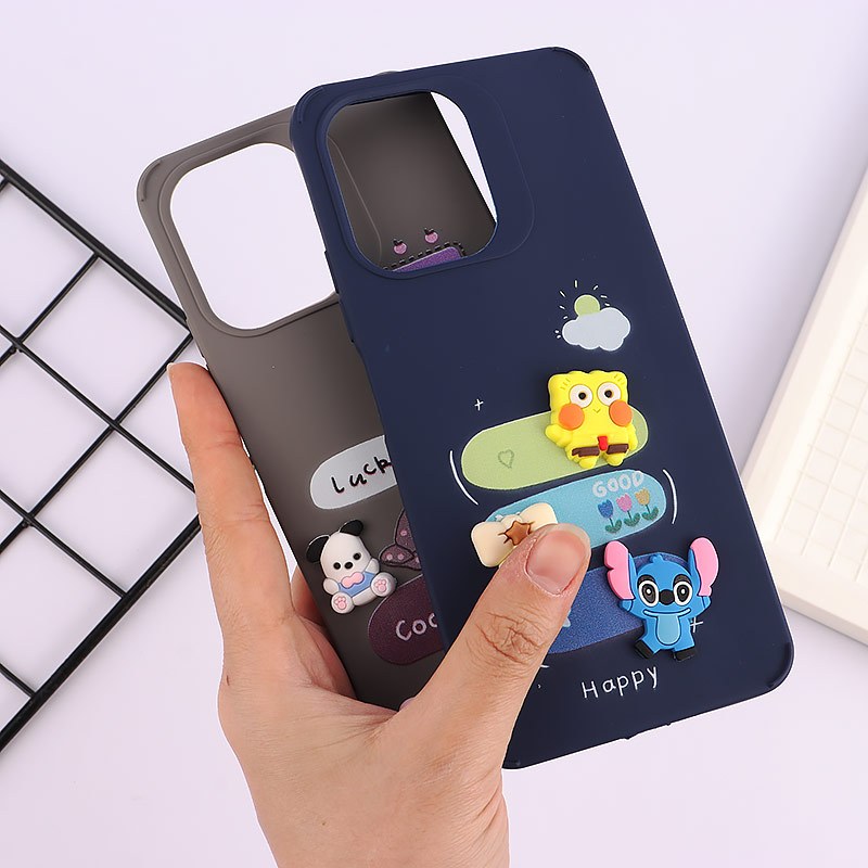 قاب ژله ای شیائومی Redmi 13C / Poco C65 عروسک برجسته رنگی