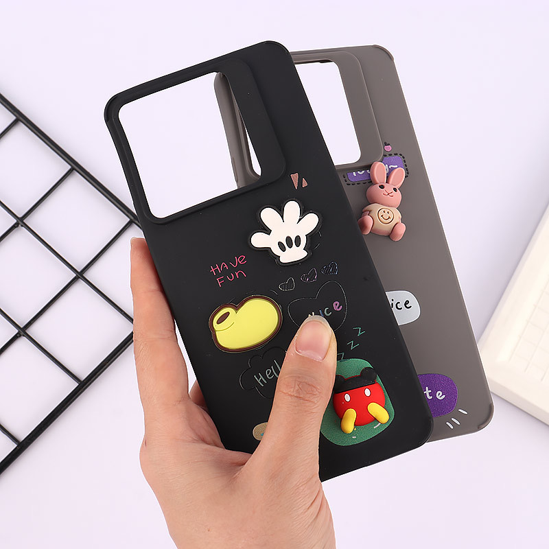 قاب ژله ای شیائومی Redmi Note 13 Pro 5G عروسک برجسته رنگی