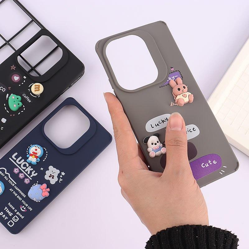 قاب ژله ای شیائومی Redmi Note 13 Pro 4G عروسک برجسته رنگی