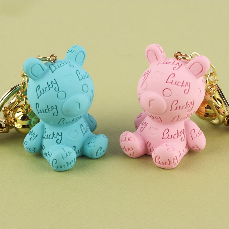 جاکلیدی سنگی خرس طرح Lucky